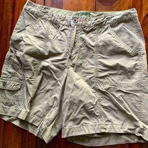 Eddie Bauer Army Green Cargo Shorts